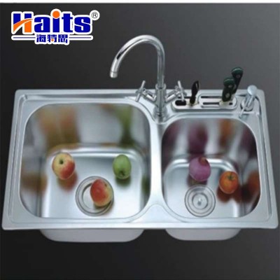 Special style stainless steel 304 double sink for kitchen cabinet